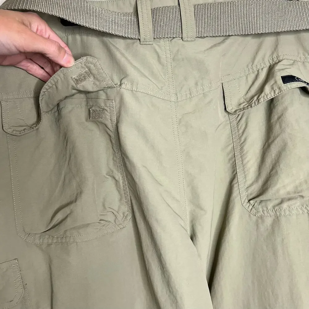 Cabela's Convertible Cargo Pants 44 Mens Belted Hiking Gorpcore Outdoor Fishing